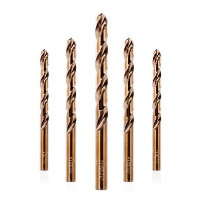China Drilling Holes Cobalt-Containing High Speed Steel Straight Shank Torsion Drill Torsion Drill Set For Grinding Stainless Steel With Metal Openings for sale