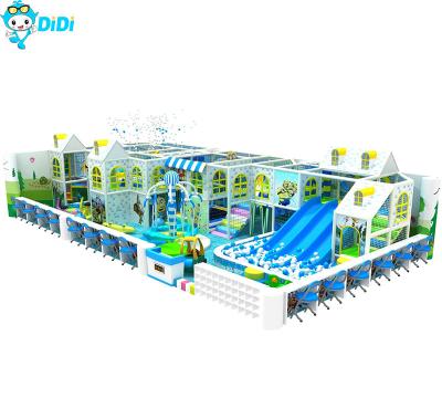 China Snow Themed Kids Amusement Park Kindergarten Indoor Play Area Support Custom for sale