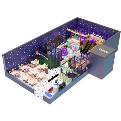 China Purple Themed Indoor Playground Fun Filled Commercial Play Equipment For Children for sale