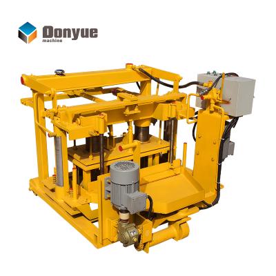China Building Material Stores Electric Concrete Hollow Block Making Machine Cement Hollow Brick Maker Low Price for sale