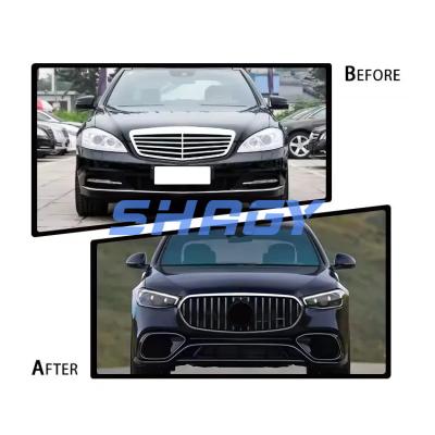 China Ws63 Body Kit para Mercedes Benz W223 Clase delantera Parche de seguridad Rejilla faldas laterales capucha en venta