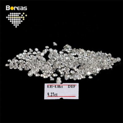China Wholesale Cheap DEFG VVS 1.3mm-1.5mm 0.01 Carat Point Lab Developed 1 CVD Loose Round Diamonds Jewelry Decorations Rings Earring Necklace Prices for sale