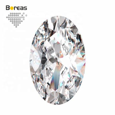 China Jewelry Making Stone Wholesale D Color VS2 Oval 2 CT Lab CVD Diamond IGI For Engagement Ring Jewelry for sale