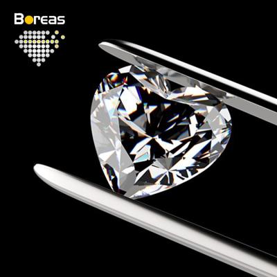 China Jewelry Making Stone White Color Natural Loose Diamonds Heart Shape Perfect VS1 And VS2 Clarity Synthetic Diamond Price From 1 Ct To 1.5 Ct for sale
