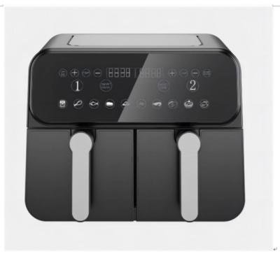 China Modern 9L 2 In 1 Dual Air fryer with Visible Window 10L 2 In 1 Dual Air fryer with Visible Window for sale