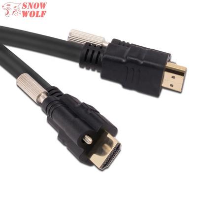 China High Speed Projector HDMI Cable Long 10m 15M 20M 25M 30M Ultra HD 4K 3D 1080p HDMI Cable Hot Sales With Screw For Projector for sale