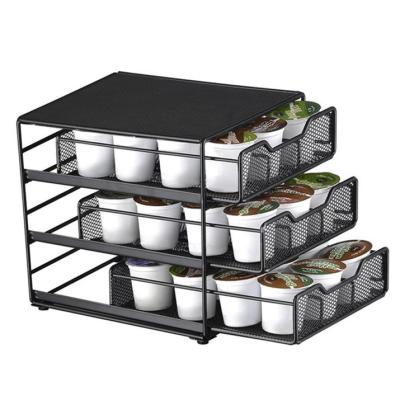 China Nespresso Coffee Pod Storage Drawer Capsule Storage Holder Rack and for sale