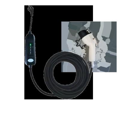 China ABS+PC Fireproof Material 7kw Adjustable Portable Household Ac Ev Charger American Standards Type 2 US Standard 32a 16a Home Use Level 2 Fast Charge Gun for sale