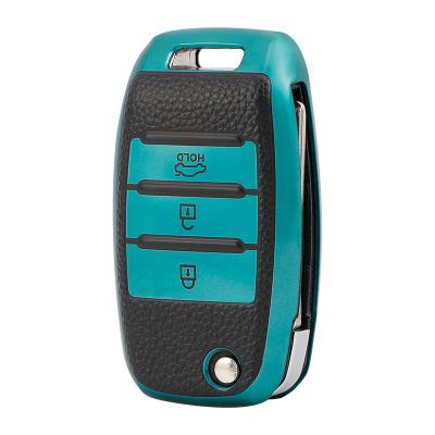 China Fashional Key Case Leather TPU Car Key Case K3 K5 K4 Kx1 Kx5 K5 Cover For Kia Key Cover Car Start Silicone Remote Cases Fashion High Quality for sale
