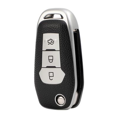 China Fit Perfectly High Quality Silicone Car Key Case Cover For Ford Forex/ Focus /Edge/Mondeo/Taurus Leather Accessoria Fob Case Cover For Ford for sale