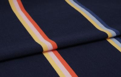 Cina Stoffa a maglia a righe per magliette, confortevole e naturale in vendita