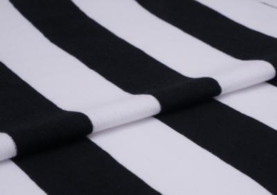 Cina Tessuto a maglia a strisce comodo e liscio per abbigliamento casual in vendita