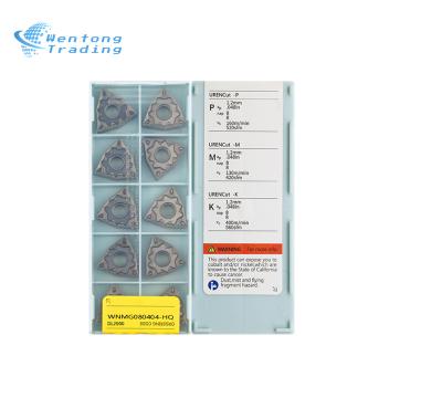 China General UREN WNMG080404-HQ High Speed Inserts Cnc Lathe Blades Machine Tool External Turning Finish Cutting Tools for sale