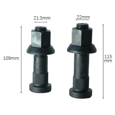China Howo Hinterradschrauben und -muttern M21X109 M22X115 10.9 Klasse WG9112340123 AZ9112340123 21402076 20551045 zu verkaufen