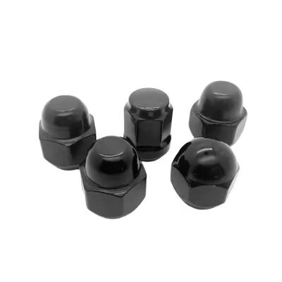China Volvo Hexagon Cap Nut High Dome/Acorn Head M8X1.25 Grade 10 Schwarz Oxidiert 968458 31349166 zu verkaufen