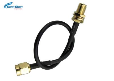 China Tomada coaxial dos conjuntos de cabo SMA do RF - RP-SMA Jack RG174 autorrádio de 50 ohms à venda
