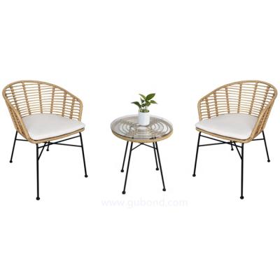China Modern outdoor plastic garden cafe metal armchair rattan wicker chair reasaurant outdoor furniture for sale