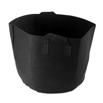 China Factory Price Eco-friendly Fabric Grow Pots Container Smart Grow Bag 1 2 3 5 7 10 15 20 25 Gallon With Handle Green Color for sale