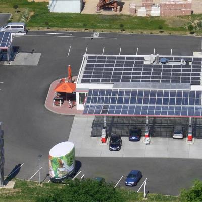 China Frame Piece Hot Sell Customized Design Aluminum Solar Panel Canopy Sign Gas Station Canopy for sale