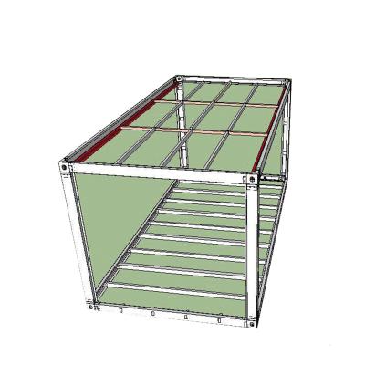 China Living Modern Tiny Modular Portable Small Prefab House Shipping Container Foldable Cheap Prefab House for sale