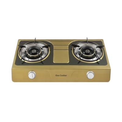 China New Model 2 Burner Indian Gas Korean Standing Miniature Gas Cooker Low Consumption Easily Cleaned Electric Grill Stove For Dorms for sale