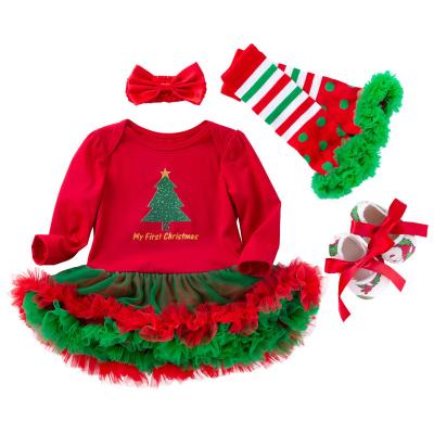 China Anti-wrinkle 2022 new pattern Customizable baby princess dress christmas costume kids dresses for girls for sale