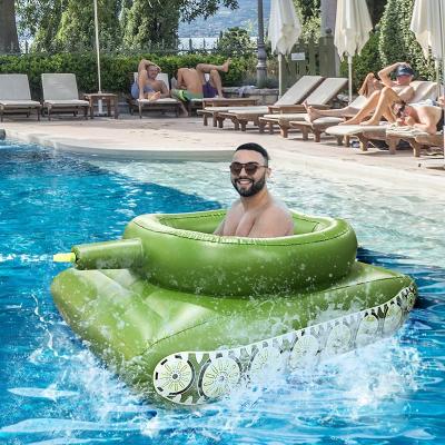 China 2022 Summer Float Joy Tank Battle Rafts Inflatable Tube Pool Toy PVC with Water Inject Gun for Adults Kids Beach Party Outdoor Bath for sale