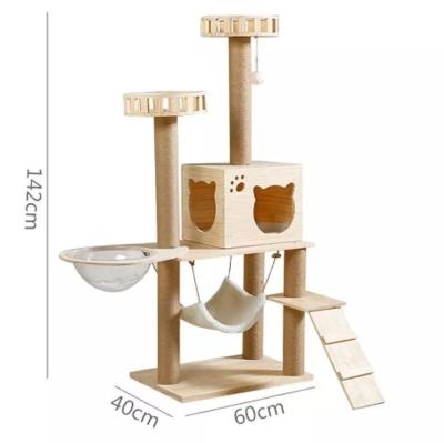 China Sustainable Chinese supplier cat tree cat tree house pet home furniture for sale