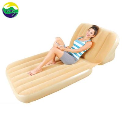 Chine Meubles d'extérieur gonflables en flocons gonflables à air double coté matelas de lit pneumatique 0,35 mm à vendre
