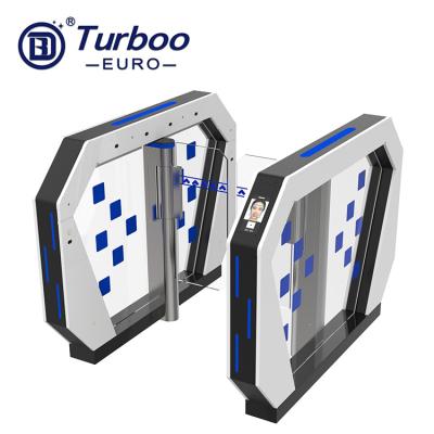 China SUS304 Steam Wave Vogue Barrier Speed Gate Access Control Swing Turnstile Barrier for sale