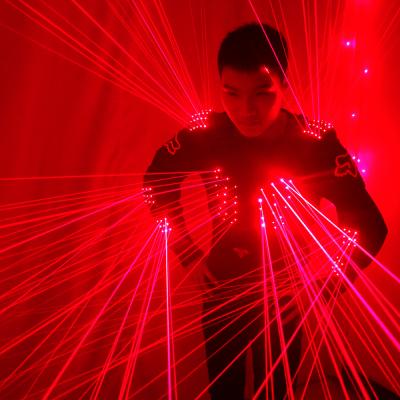 China Stilt Walker Red Laser Waistcoat LED Clothes, Laser Suits, 650nm Laser Man Suits For Night Club Performers for sale