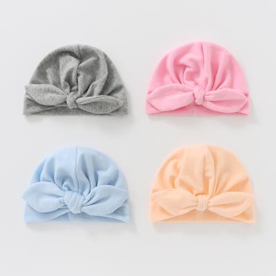 China Decorate Hot Sale Newborn Baby Hats Rabbit Ears Soft Cotton Fetal Soft Baby Covers Baby Sweater Hats Wholesale for sale