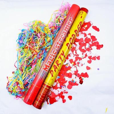 China Colorful Top Fashion Beautiful Cannon Christmas Big Kind Reveal Snap Button Confetti for sale
