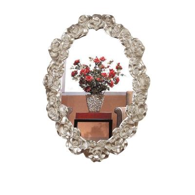 China Samll Quantity Acceptable Fancy Popular Antique Style Gold Tone Bathroom Furniture Decorative Hinged Wall Mirrors For Home Decor for sale