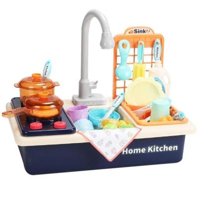 Κίνα Βελτιώστε τη σοφία των παιδιών με το Unisex Kitchen Sink Play Set ABS Plastic Cutting Toys περιλαμβάνεται προς πώληση