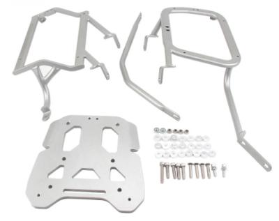China Top Stainless Steel Motorcycle Box Shelf Side Case Rack Stainless Steel Bracket For Africa Twin for sale