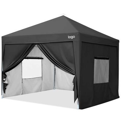 China Outdoor garden used; Commercial Exhibitons 10x10ft Exhibition Noise Canopy Trade Show Canopies Party Tents With Sidewalls Roll Bag for sale