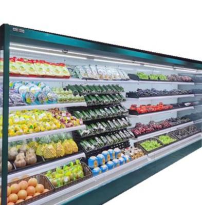 China Single-temperature supermarket refrigeration equipment multideck open cooler/air curtain upright open fridge for drink/fruit for sale