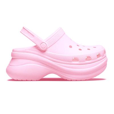 China Garden hole waterproof thick-soled high-heeled shoes increase wear 2021 new summer women's sandals and slippers beach shoes for sale