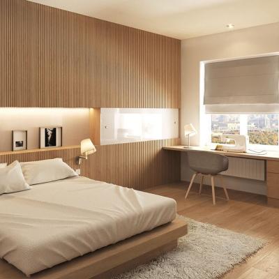 China Modern Soundproofing materials Wooden slat wall sound proof akustik panels for sale