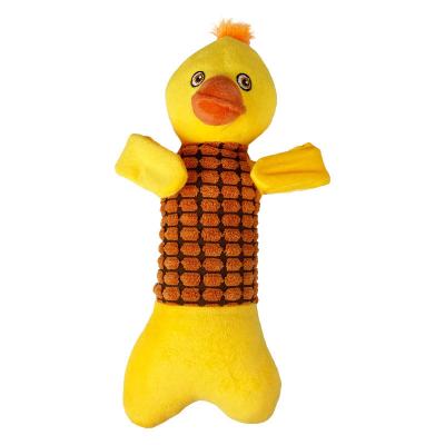 China Viable Wholesale Fabric Plush Chewing Squeaky Soft Dog Plush Chew Toy for sale