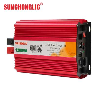 China 50Hz 260VAC 1200va 2kw Grid Tie Inverter LCD Display Grid Tied Pv Inverter for sale