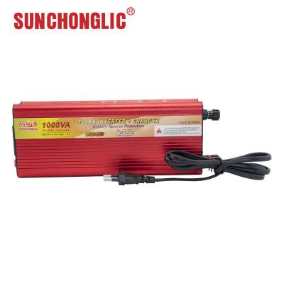 China 1000w Inverter With Charger 1000va Modified Sine Wave Power Inverter 10A AC Charger 12vDc 220vAc for sale