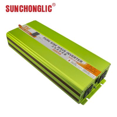China 3kva 3000w Inverter de onda sinusoidal pura USB saída 24v 220v Inverter de energia fora da rede à venda