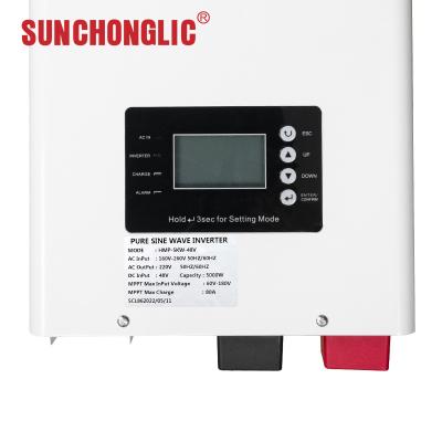 Chine Invertisseur solaire hybride flexible 5 kW Opération de sécurité intelligente Énergie efficace à vendre