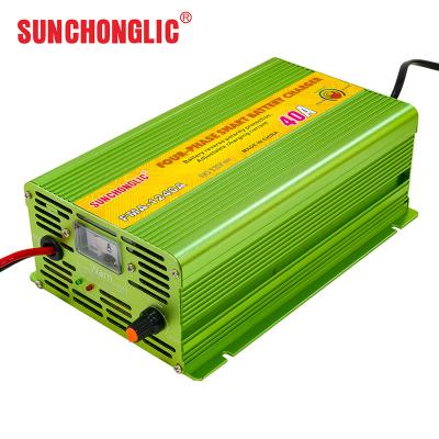 China 12V 40A AGM GEL Battery Charger AC Car Battery Charger High Efficiency for sale