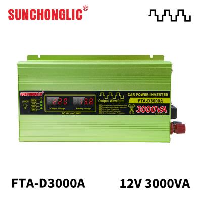 China 3000A Smart Sine Wave Inverter AC 220V DC 5V 1A USB Output 50Hz 15V for sale