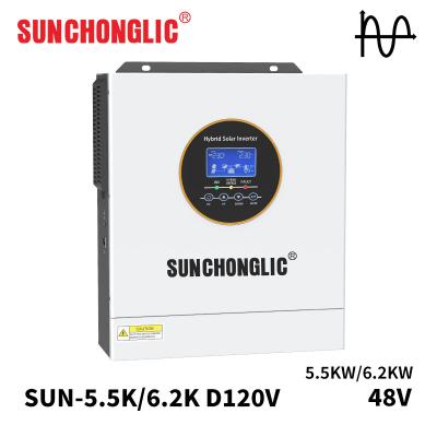 Chine Invertisseur solaire hybride de 120 VAC 500 V PV Input Invertisseur de puissance de panneau solaire à phase divisée à vendre