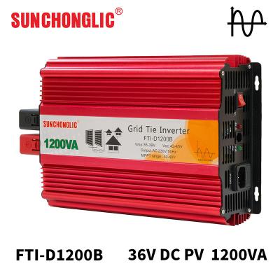 China 50Hz 260VAC 1200va 2kw Grid Tie Inverter LCD Display Grid Tied Pv Inverter à venda