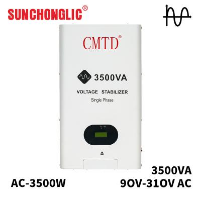 China Estabilizador de tensão automático monofásico de 3500v de 3500w de 220v de entrada de 310v compacto à venda